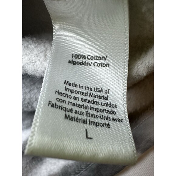 Beyond Yoga Weekend Boxy Cropped Pullover Gray Tie Dye Sweatshirt Women's LARGE - Picture 9 of 13